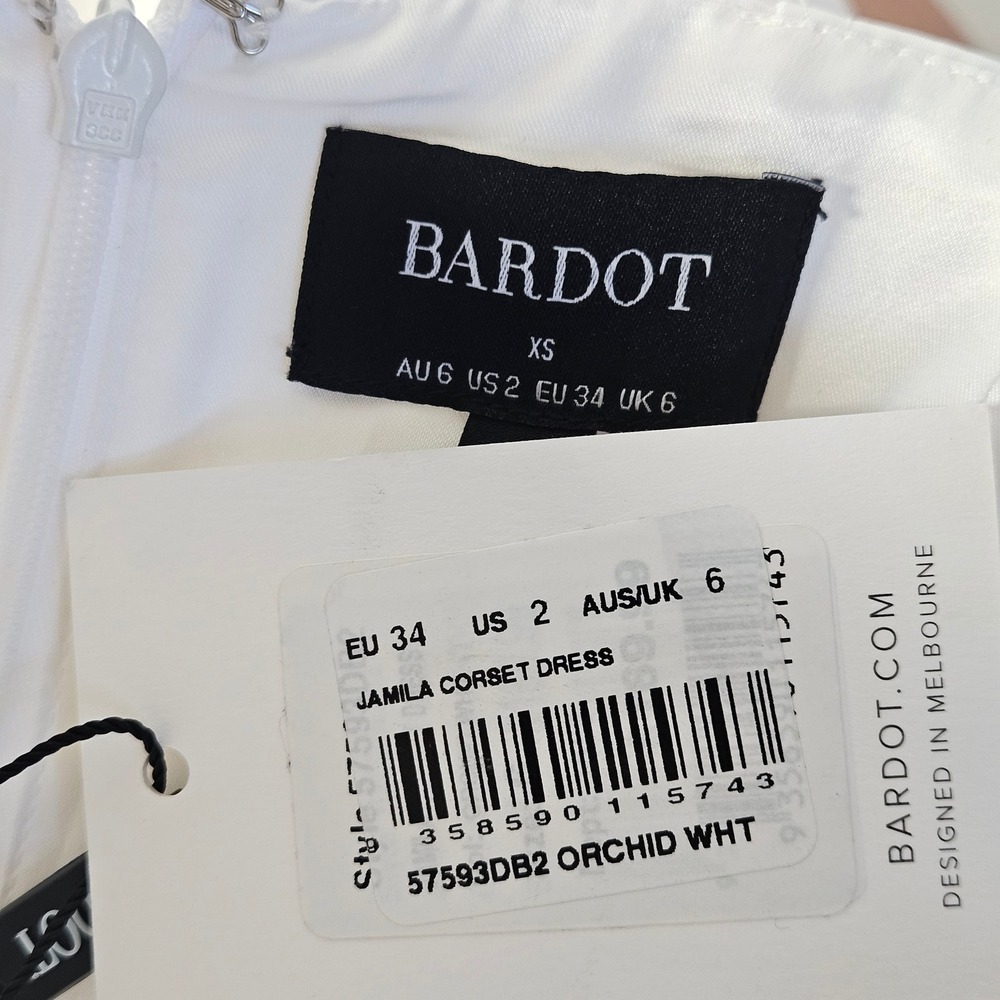 Bardot Revolve Jamila Corset Dress Orchid White XS / US 2‎ - Picture 8 of 16